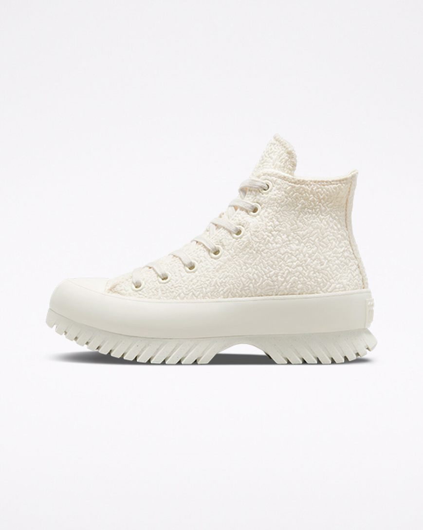 Men's Converse Chuck Taylor All Star Lugged 2.0 Jacquard High Top Shoes Beige / Black | AU 8EC46B